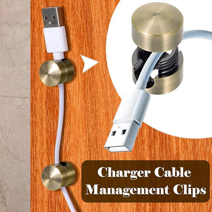 3 Sets Cord Holder Organizer for Nightstands, Adhesive Cable Clips Charger - Image 4