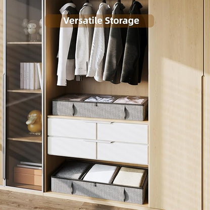 Vailando Storage Containers, 6 Inches Tall 60L Underbed Storage Bins - Image 6