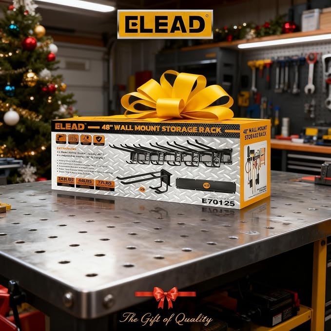ELEAD 9-Pairs Heavy Duty Garage Tool Organizer Wall Mount Hooks, 48 Inches 730 - Image 9