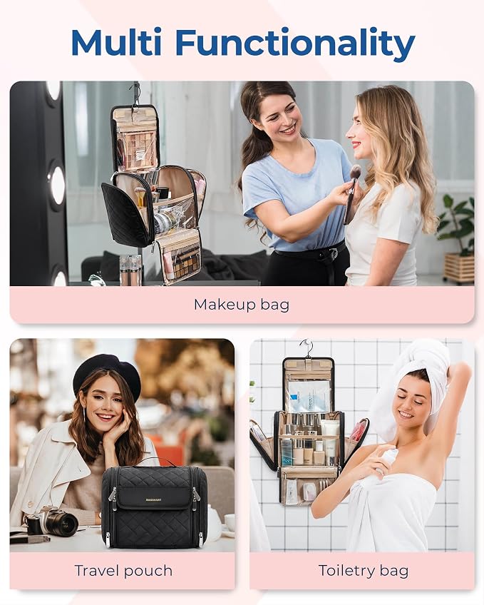 BAGSMART Makeup Bag for Women - Image 4