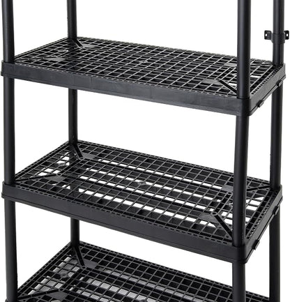 Gracious Living 2 Pack 4 Shelf Fixed Height Ventilated Heavy Duty Storage Unit - Image 8