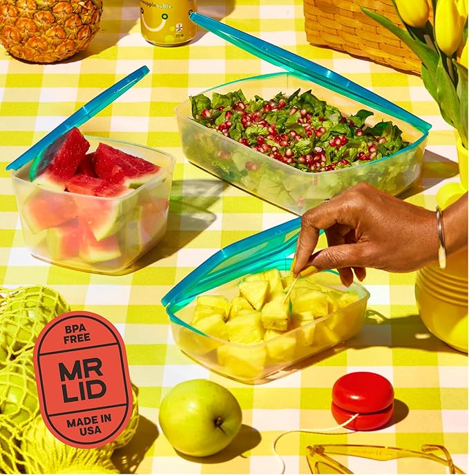 Premium Attached Food Storage Containers, Permanently Attached Plastic Lid - Image 8