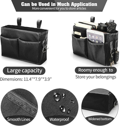 Bseash Bunk Bed Organizer, Bedside Caddy Hanging Bed Organizer Storage Bag - Image 3