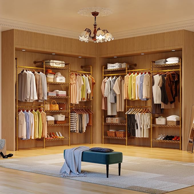 ONBRILL H3 Expandable Wall Mounted Closet System, 5.4FT-8.1FT Closet Organizer - Image 3
