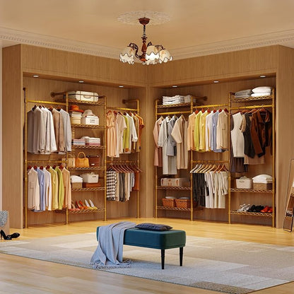 ONBRILL H3 Expandable Wall Mounted Closet System, 5.4FT-8.1FT Closet Organizer - Image 3