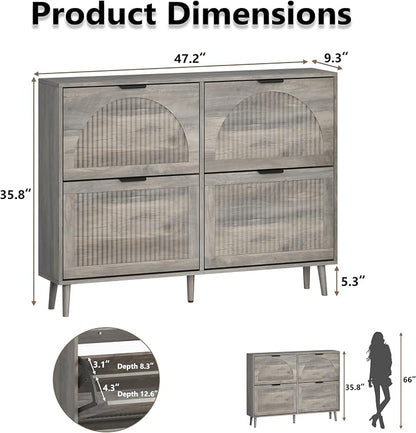 BORNOON Shoe Cabinet for Entryway - Image 2