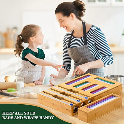 Calmbee 9 in 1 Bamboo Storage Bag Organizer - Image 7