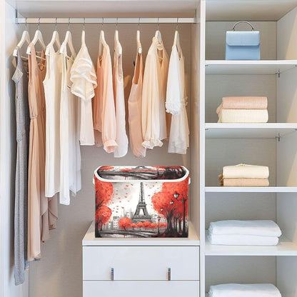 Red Paris Tower Storage Bins - Image 6