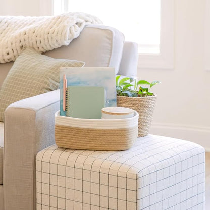 NaturalCozy 11.8"x8"x4.5” Storage Baskets - Image 8