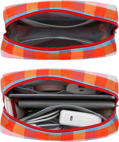 E-Tree Cute Makeup Bag, Big Travel Make up Pouch, Zipper Large Toiletry - Image 4