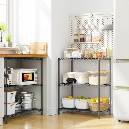 DurayLoly 3-Tier 450LBS Adjustable Wire Shelving Unit - Image 2