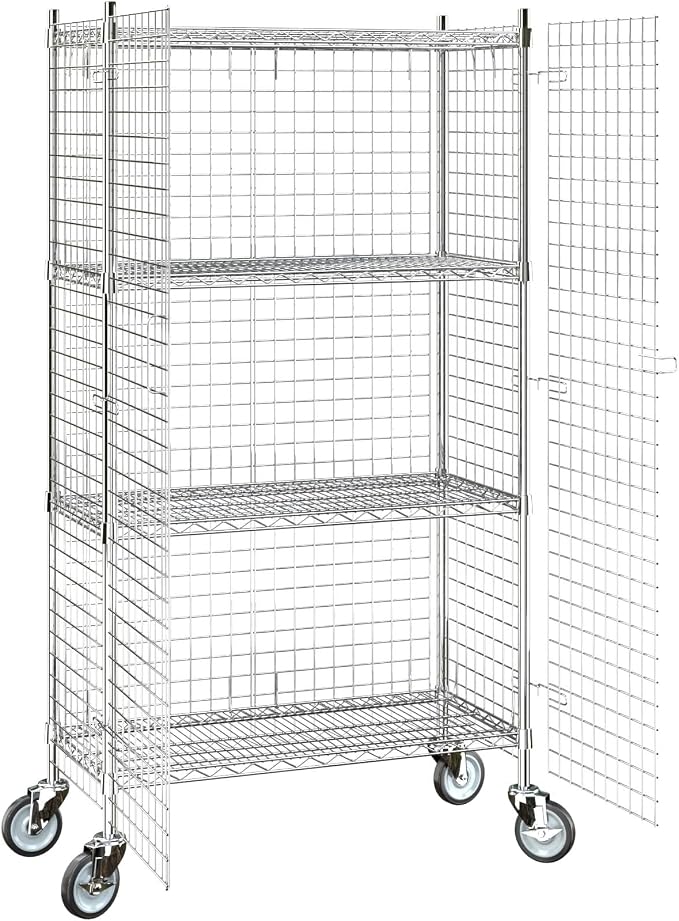 18"x36"x70" Metal Wire Chrome Security Heavy Duty Commercial NSF Certified - Image 4