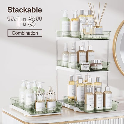 Delamu 2-Tier Multi-Purpose Bathroom Under Sink Organizers and Storage - Image 3