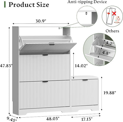 Xixini Shoe Storage Cabinet for Entryway - Image 2