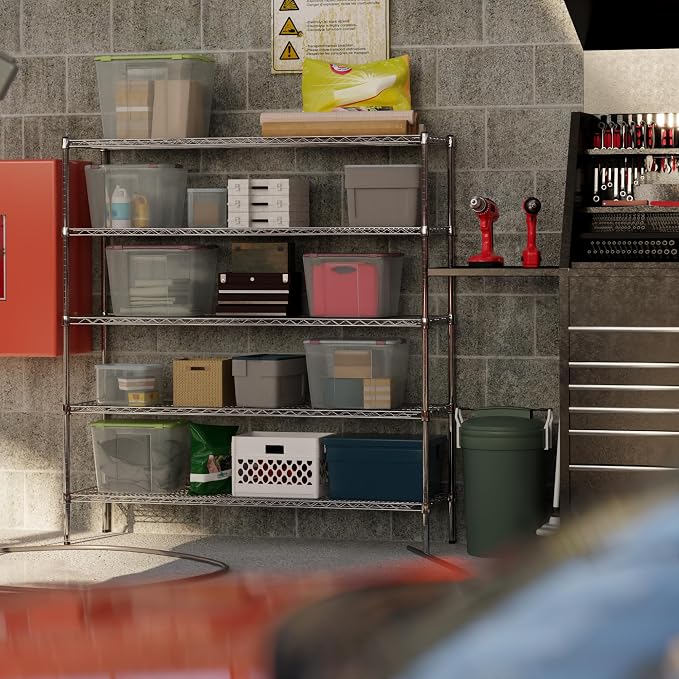18" Deep x 60" Wide x 64" Height Wire Shelving Kit | 5-Tier | NSF Commercial - Image 8