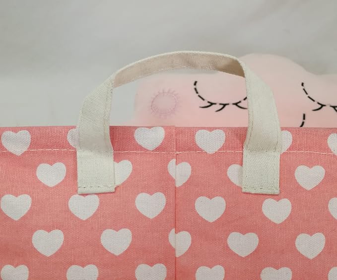 MAIZMZ Girls Storage Basket Pink Valentine's Day Gifts Basket Waterproof - Image 6
