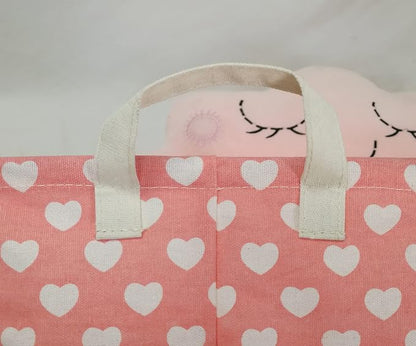 MAIZMZ Girls Storage Basket Pink Valentine's Day Gifts Basket Waterproof - Image 6