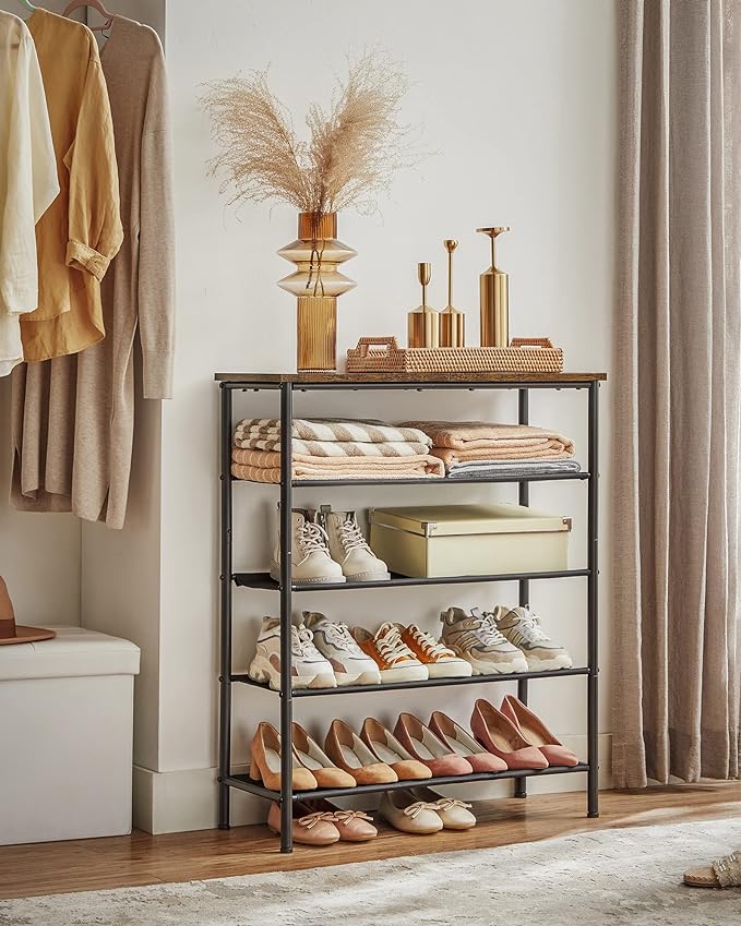 VASAGLE Shoe Rack, 5-Tier Shoe Storage Organizer - Image 4