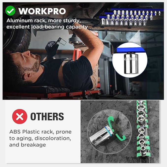 WORKPRO Magnetic Socket Organizer - Image 3
