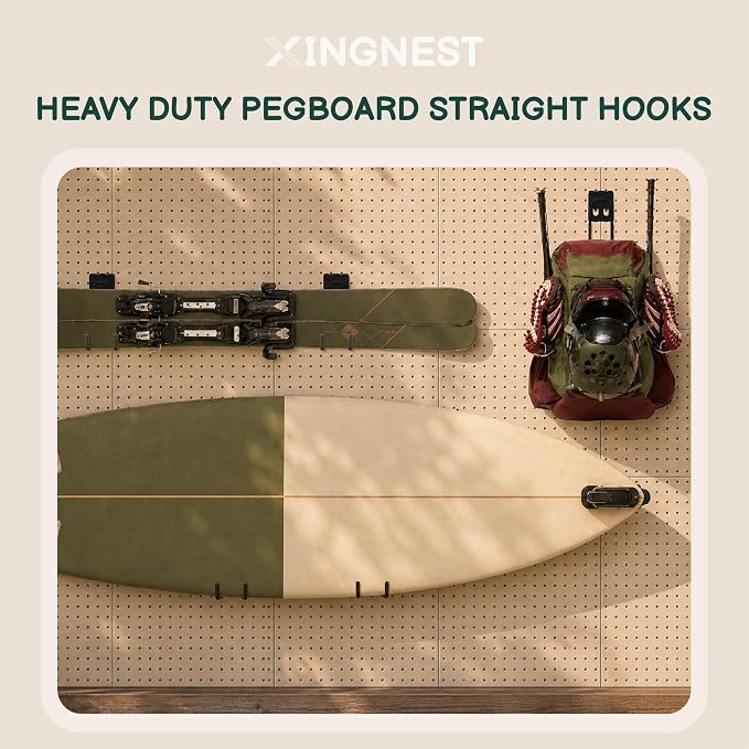 6-Pack Large Heavy Duty Pegboard Hooks - Image 5