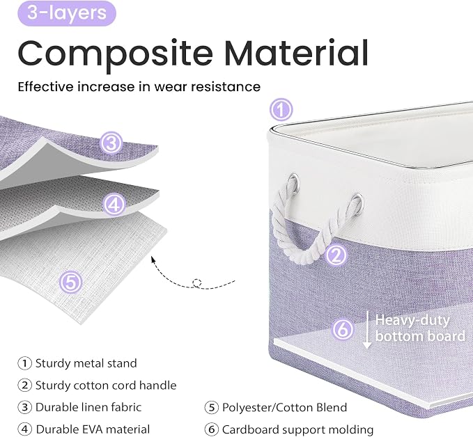 15x11x10 In Foldable Fabric Large Storage Bins - Image 2