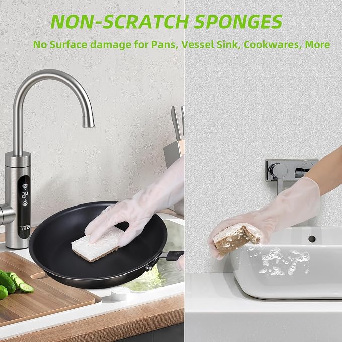 Natural Dish Sponges 16 Pack - Image 5