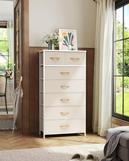 Fabric Dresser with 7 Drawers, Vertical Storage Tower | Sturdy Steel Frame - Image 6