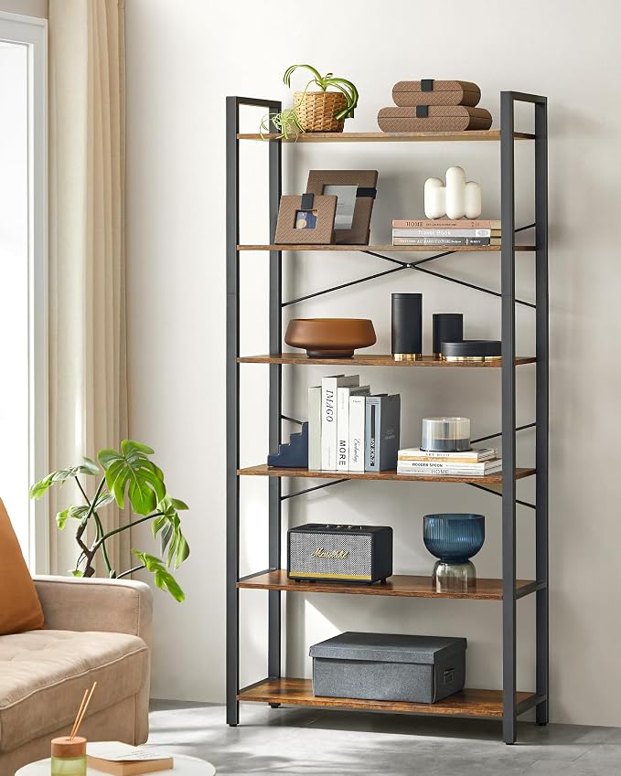 VASAGLE 6-Tier Bookshelf, Bookcase - Image 4