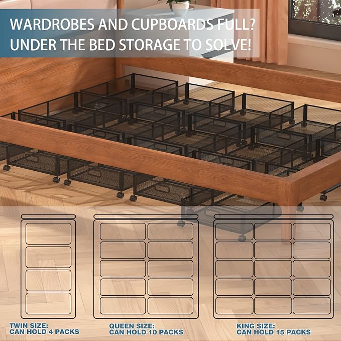 Under Bed Storage Containers, Shoe Storage - Image 4