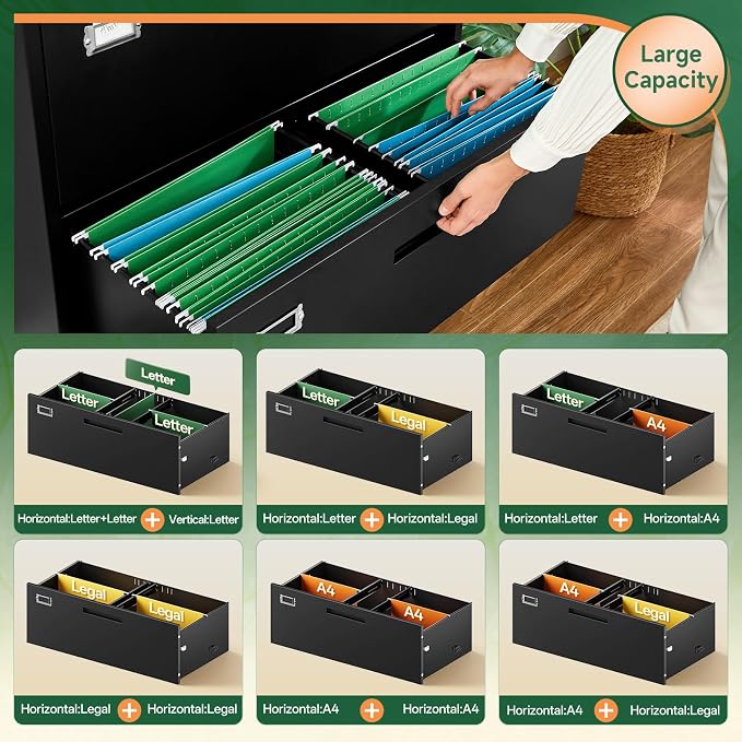 Letaya Lateral 3 Drawer File Cabinets - Image 6
