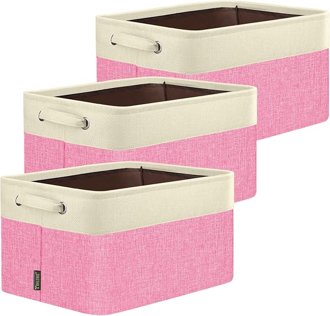 BALEINE 3 Pack Fabric Storage Bins by BALEINE