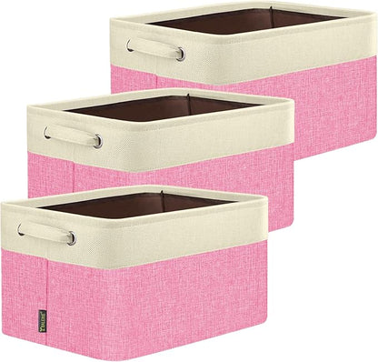 BALEINE 3 Pack Fabric Storage Bins by BALEINE