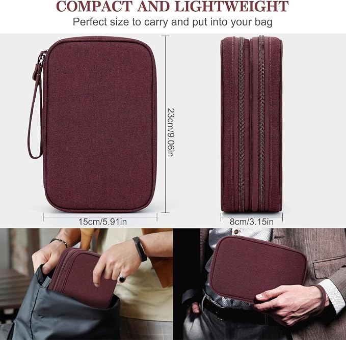 FYY Electronic Organizer, Large Travel Cable Organizer Bag Pouch Electronic - Image 2