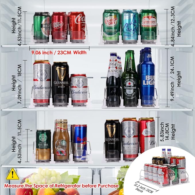 Automatic Soda Can Organizer Refrigerator Can Dispenser - Image 3