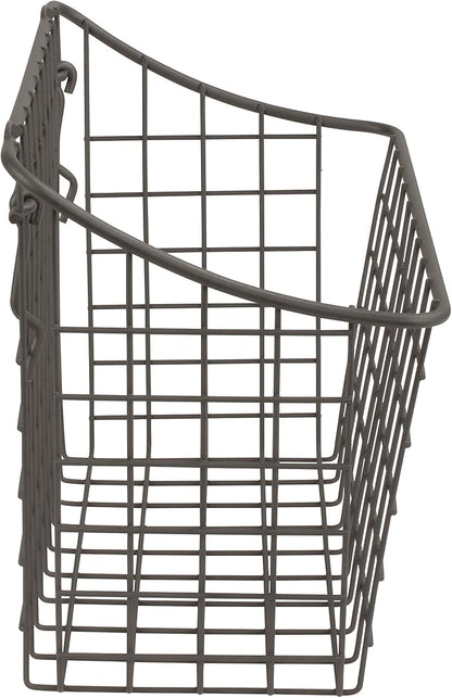 Spectrum Large Wire Basket Pegboard Wall Organizer Metal Pegboard Storage Bin - Image 6