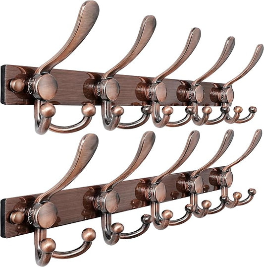 Dseap Coat Rack Wall Mount 2.0 Pro: Heavy Duty 300% Thicker, Stainless Steel by Dseap