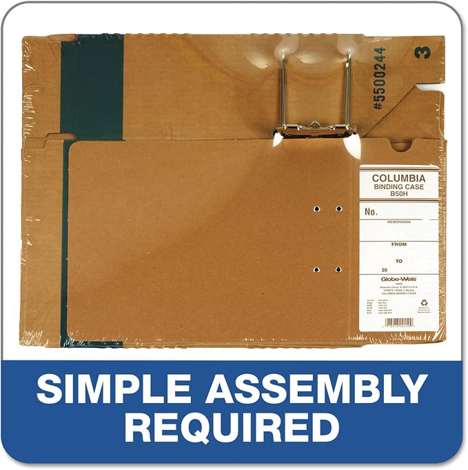 Globe-Weis Columbia Binding Case, Letter Size, High Arch - Image 6