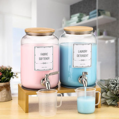 Laundry Detergent Dispenser. 0.9 Gallon Glass Laundry Soap Liquid Laundry - Image 7