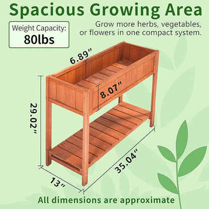 Fir Wooden Raised Garden Bed - Image 2