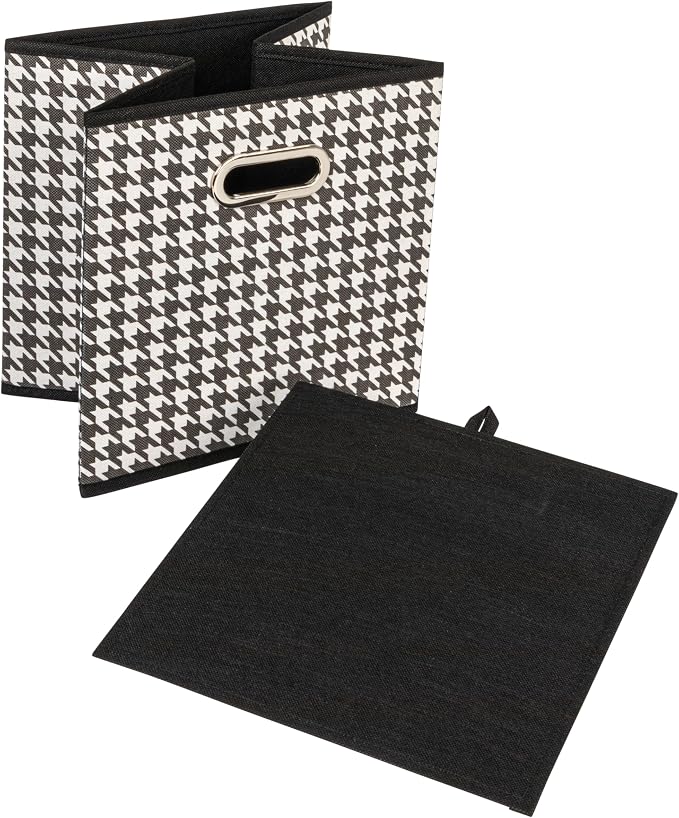 Household Essentials Foldable Fabric Storage Cubes 6-Pack – 11x11x11 Stackable - Image 3