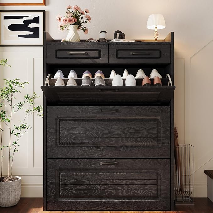 Shoe Cabinet Storage for Entryway by HZANHYProfessionalbrand