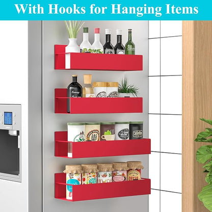 4 Pack Magnetic Spice Storage Rack Organizer - Image 2