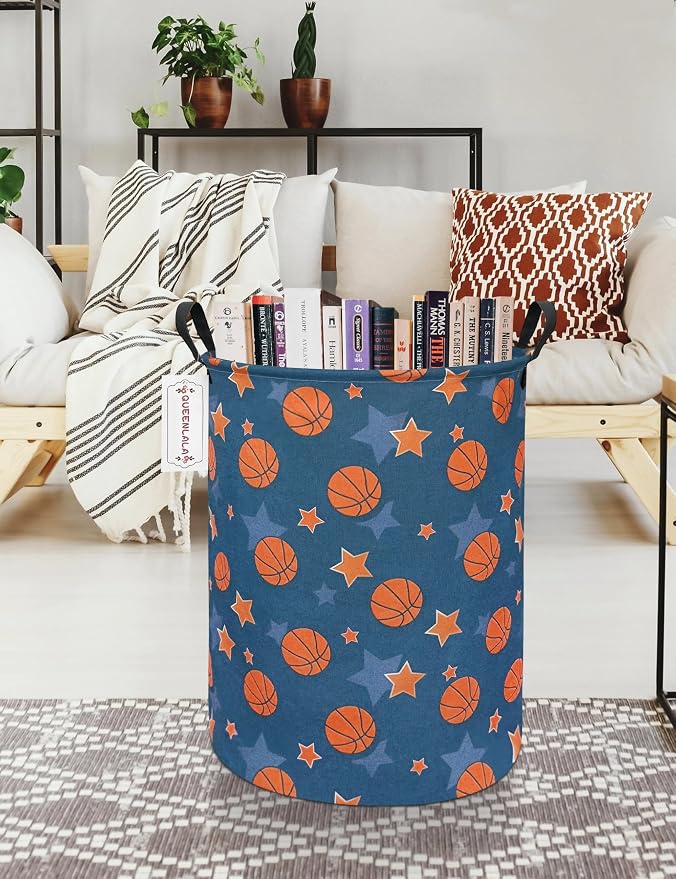 QUEENLALA Large Storage Basket, Laundry Hamper/Bathroom/Home Decor/Collapsible - Image 8