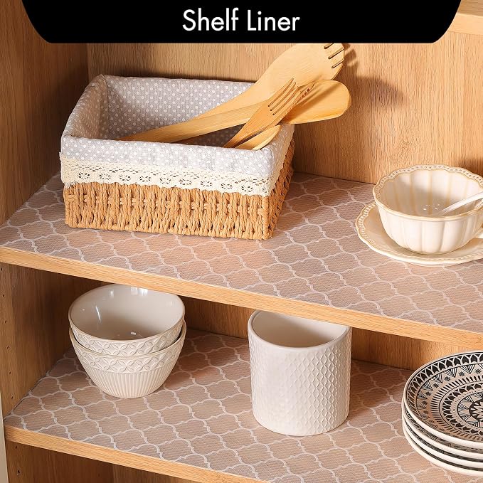 Cooyes Shelf Liner for Kitchen Cabinets – Non-Adhesive Waterproof Drawer Liner - Image 4
