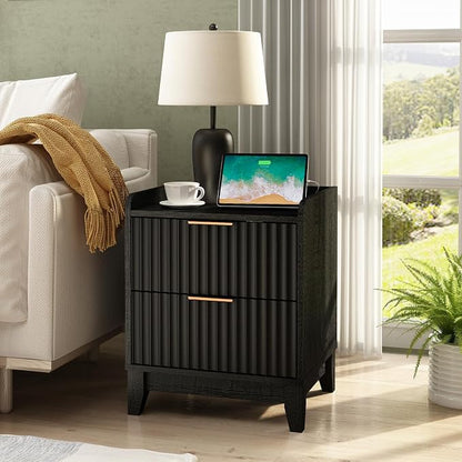 Wnutrees Fluted Nightstand - Image 6