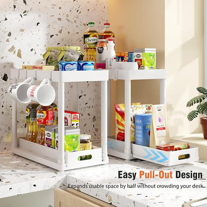 2 Pack Pull-Out Storage Organizers, Under Sink Organizer and Storage - Image 4