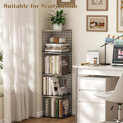 Dmevkic 2 Cube Small Bookcase, Bookshelf - Image 2