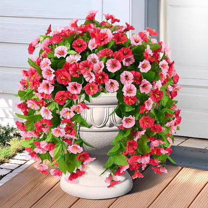 INQCMY Artificial Flowers for Outdoor Spring Summer Decoration Faux Silk - Image 8