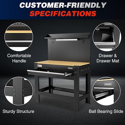 WORKPRO 45" Garage Workbench - Image 6