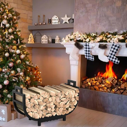 30 Inch Firewood Rack Outdoor Indoor - Image 2